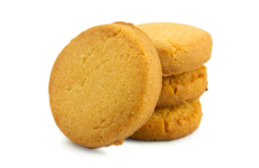 Butter Cookie on white background