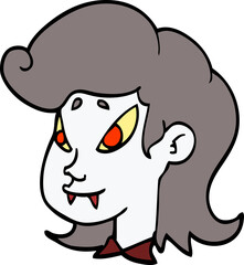 cartoon doodle vampire