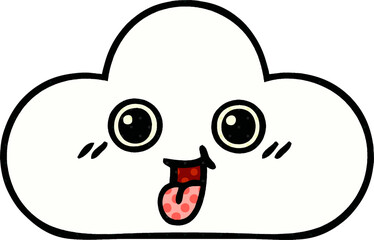 comic book style cartoon cloud