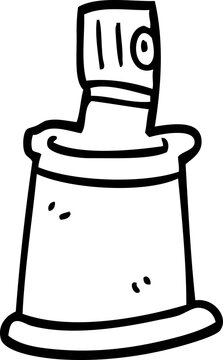 recommend clip art: line drawing cartoon aerosol spray can