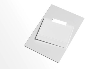 Blank Wide Polaroid Mock-up