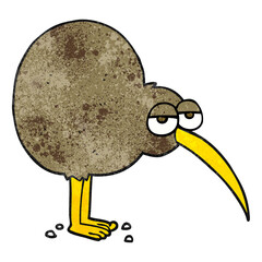 textured cartoon kiwi