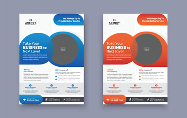 corporate business multipurpose flyer design and brochure cover page