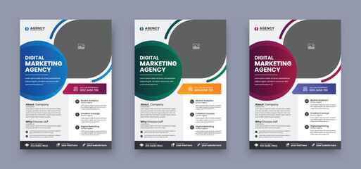 corporate business multipurpose flyer design and brochure cover page
