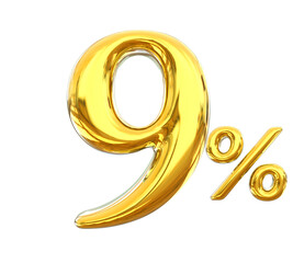 Percent 9 Golden Sale off discount
