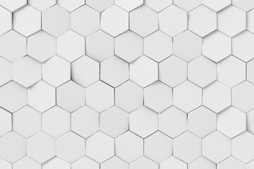 Naklejka premium Abstract background of hexagon. 3D rendering.