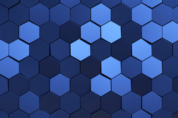 Abstract background of hexagon. 3D rendering.