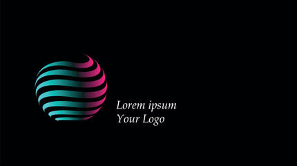 colorfull backgraund vector logo design