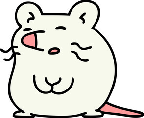 cartoon white mouse