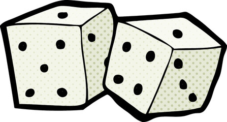 cartoon dice