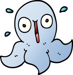 cartoon doodle funny octopus