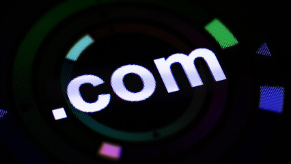 .com domain in the screen. 3D Illustration.