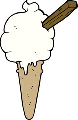 cartoon ice cream