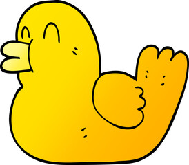 cartoon doodle rubber duck