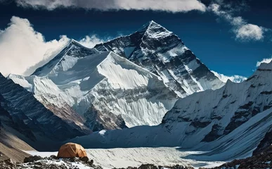 Deurstickers Gasherbrum K2 mountain peak, second highest mountain in the world, K2 trek, Pakistan, Asia. Generative AI