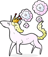 cartoon magical horse