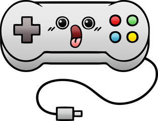 gradient shaded cartoon game controller