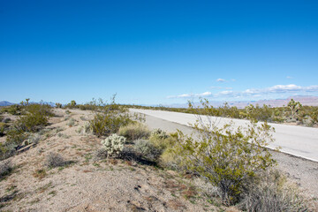 ruta de ripio en el desierto de arizona