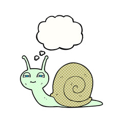 thought bubble cartoon cute snail