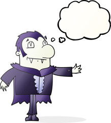 thought bubble cartoon vampire