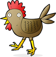 funny cartoon chicken