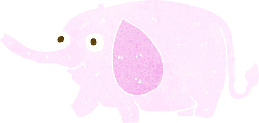 Fototapeta premium cartoon funny little elephant