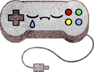 retro grunge texture cartoon game control