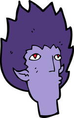 cartoon vampire face