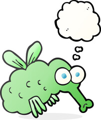 thought bubble cartoon fly