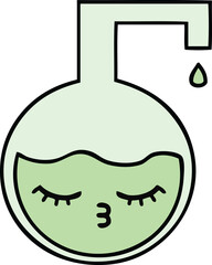 Fototapeta premium cute cartoon science experiment