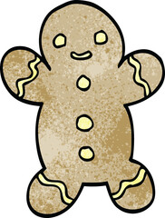 cartoon doodle christmas gingerbread