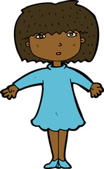 cartoon surprised woman