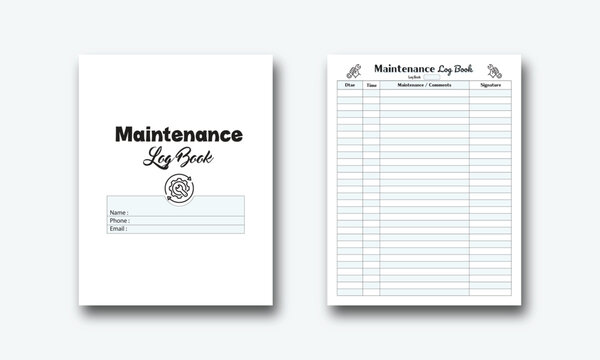 Maintenance Log Book Kdp Interior