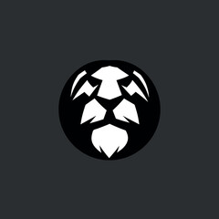 lion king themed round logo