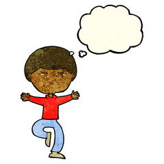 cartoon angry man with thought bubble