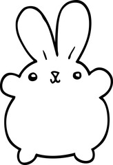 cute cartoon rabbit