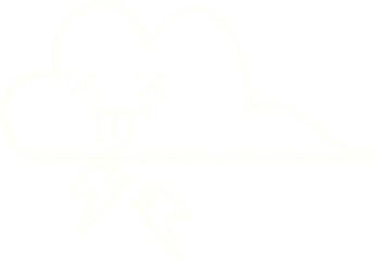 Storm Cloud Chalk Drawing