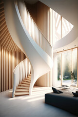 staircase in modern house