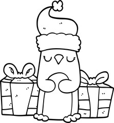cute christmas penguin