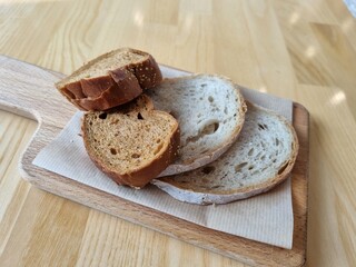 appetizer plain bread plate. before a meal