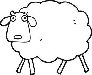 cartoon sheep