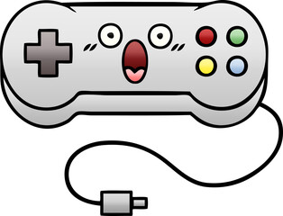 gradient shaded cartoon game controller