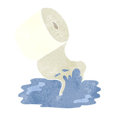 retro cartoon kitchen roll