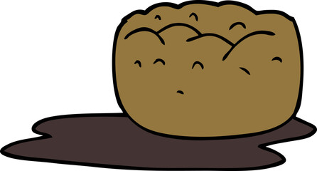 cartoon doodle yorkshire pudding and gravy