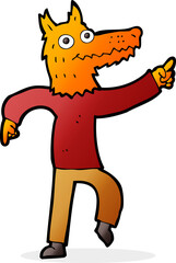 cartoon fox man