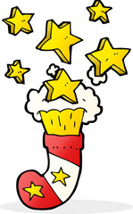 cartoon magic christmas stocking