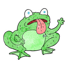 textured cartoon frog
