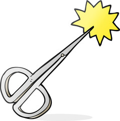 cartoon nail scissors