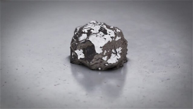 3d animation of the different chemical element. rare earth metals