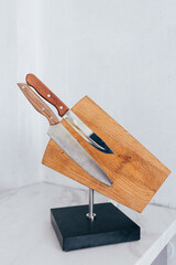 Wooden stand for knives